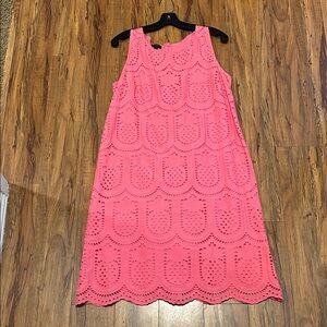 TALBOTS Pink Sleeveless pineapple Dress